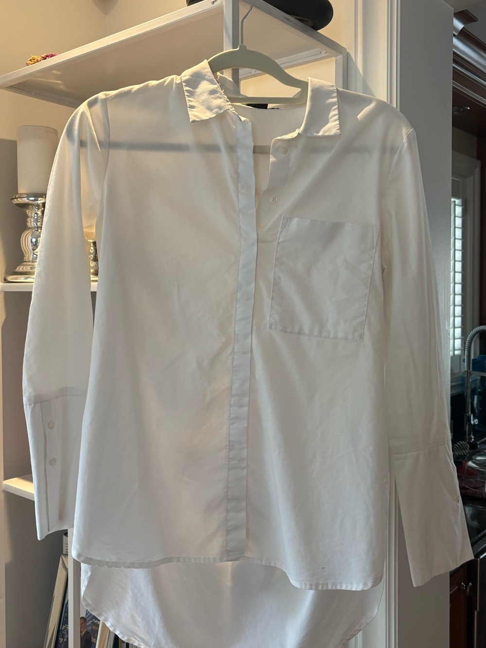 Dynamite White Button-Up Shirt